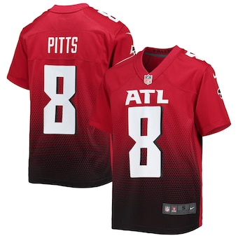 youth nike kyle pitts red atlanta falcons game jersey_pi4358